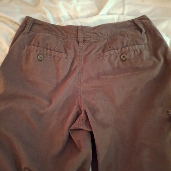 Carribean Joe Women's Brown Cargo Cropped Pants - Picture 9 of 9